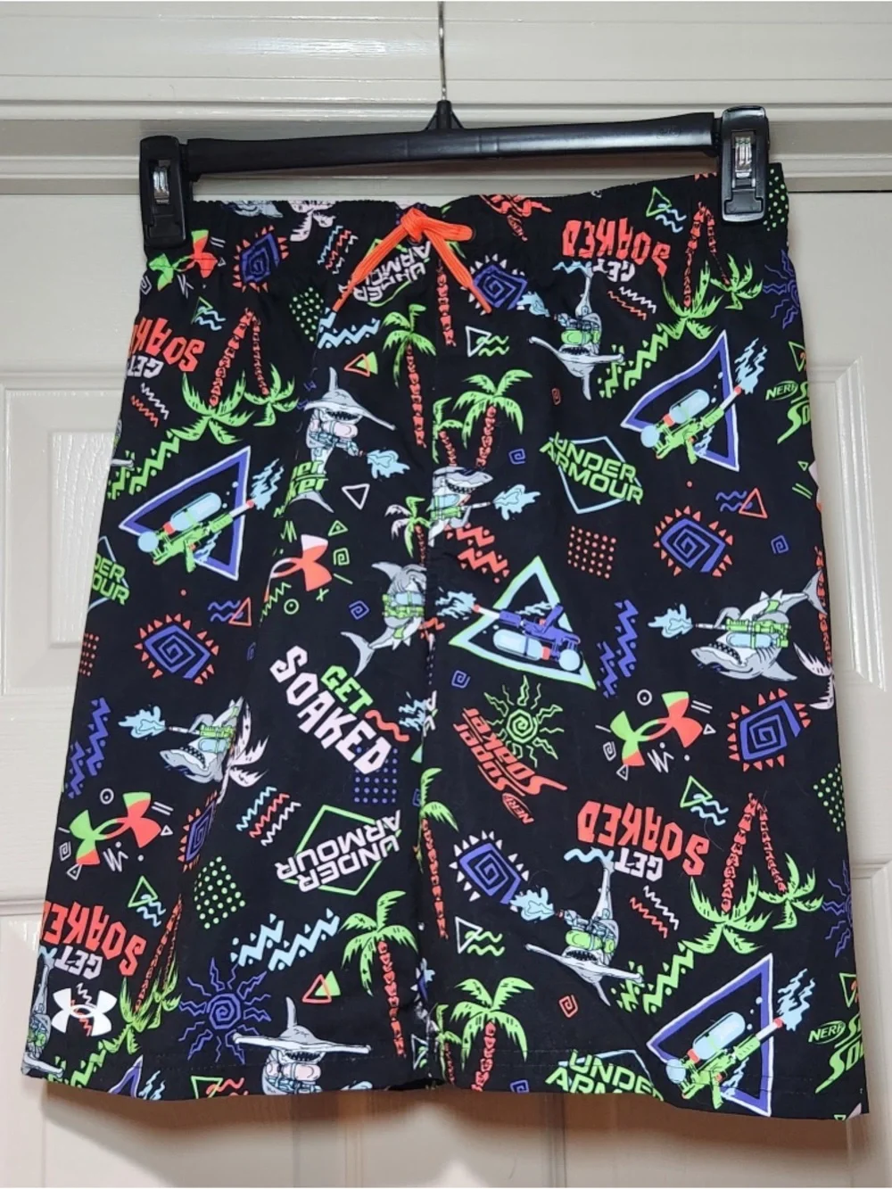NWT Under Armour Boys Get Soaked Swim Trunks‎ Vacation Summer Resortwear Beach